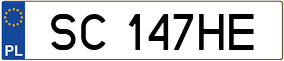 Trailer License Plate